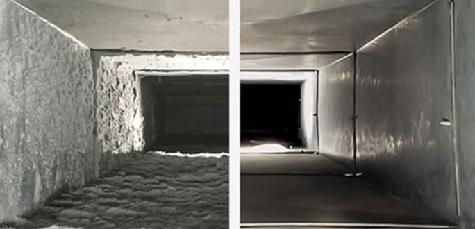 Woodland Hills air duct cleaning before & after
